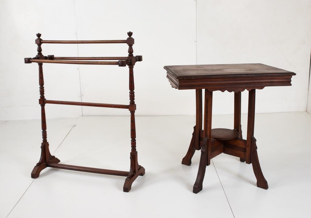 American Walnut Quilt Rack & Table (1 of 11)