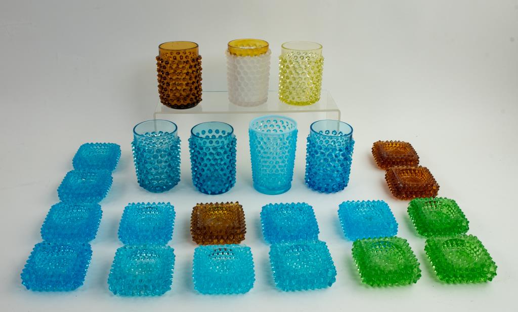 Hobnail Tumblers & Salt Cellars (1 of 5)