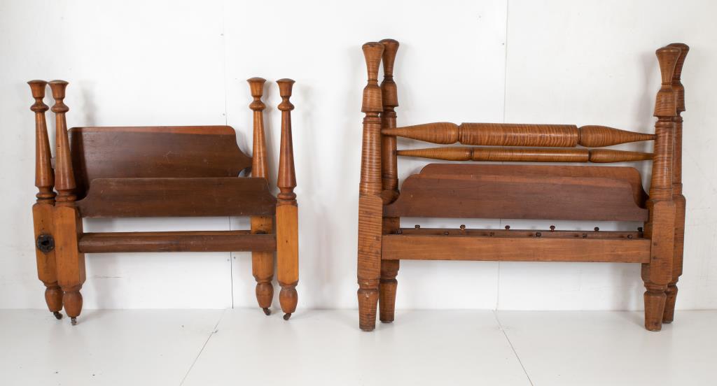 Two Rope Beds---Tiger Maple & Walnut (1 of 6)
