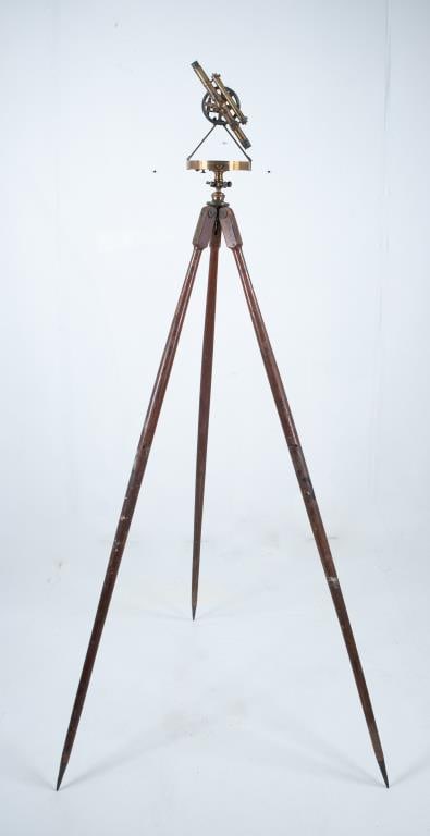 W. & L. E. Gurley Surveyor Transit and Tripod (1 of 10)