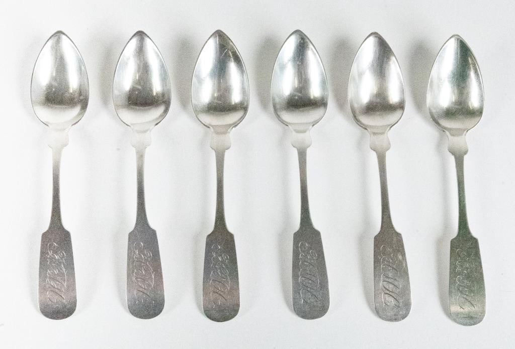 Six Charleston Coin Silver Spoons (1 of 5)