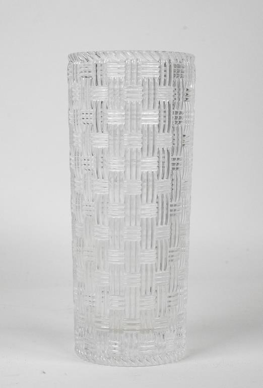 Tiffany & Co. Basketweave Glass Vase Auction