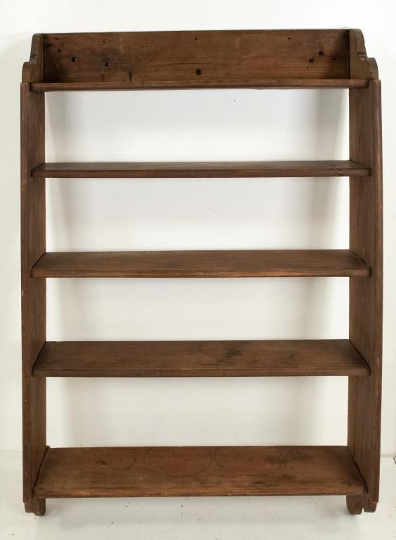 Set of Primitive Hanging Wood Shelves (1 of 6)