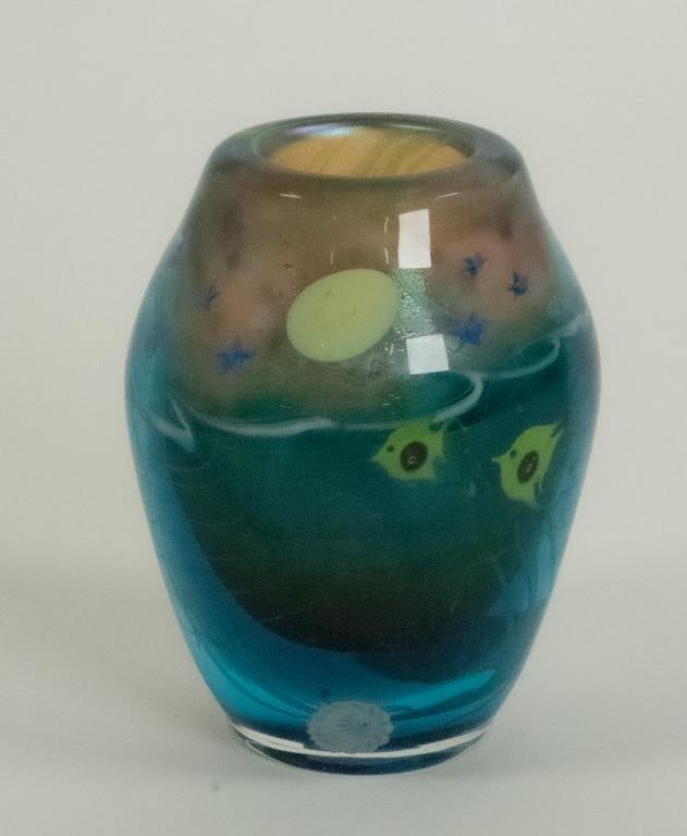 Lundberg Studios Art Glass Aquarium Vase (1 of 9)