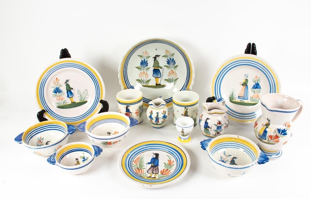 French Quimper Faience Pottery (1 of 10)