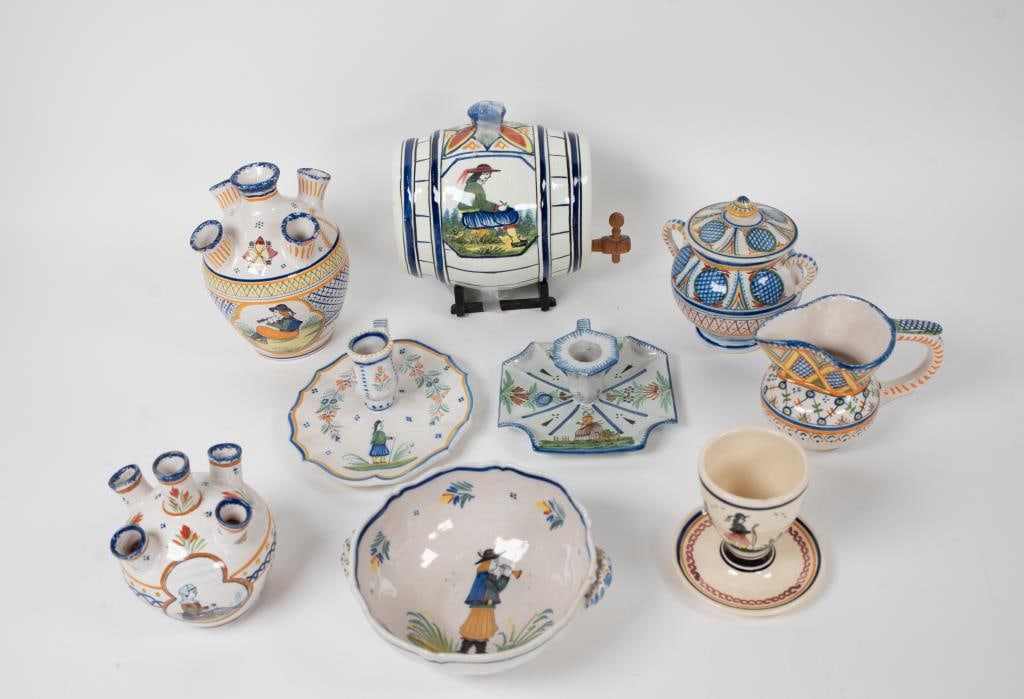 French Quimper Faience Pottery (1 of 9)