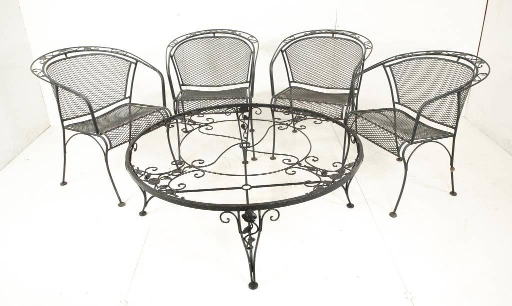 Wrought Iron Patio Furniture Auction