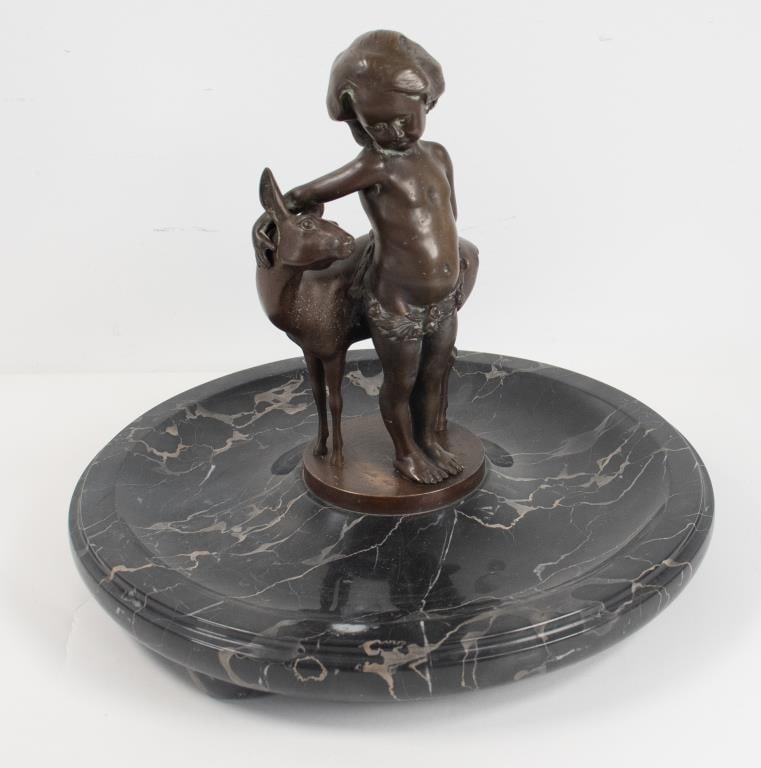 Bronze and Marble Calling Card Tray (1 of 7)