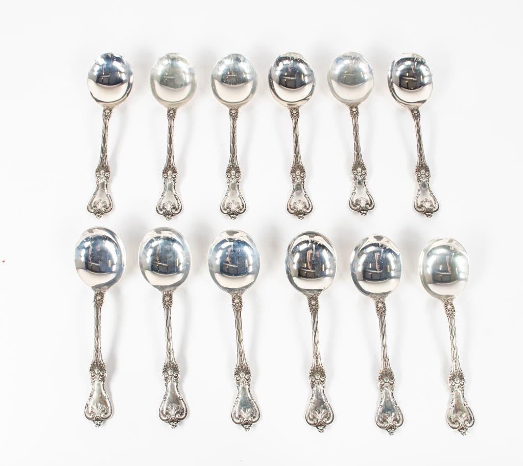 Whiting King Edward Sterling Gumbo Soup Spoons (1 of 3)