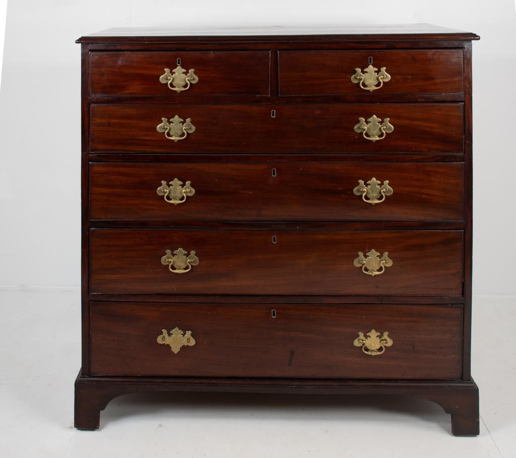 19th C. English Mahogany Chest (1 of 7)