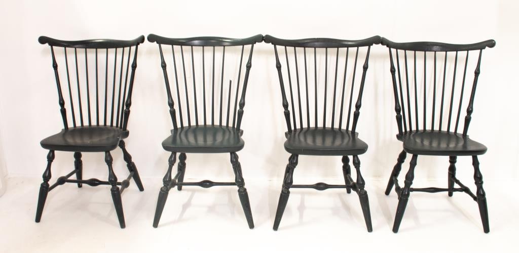 Set of Nichols & Stone Windsor Chairs (1 of 9)