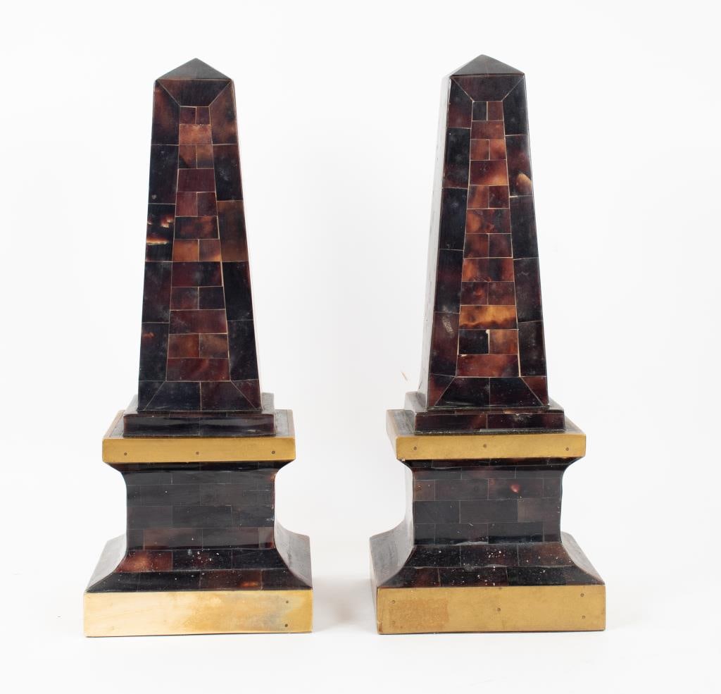 Pair of Tessellated Horn Obelisks (1 of 6)