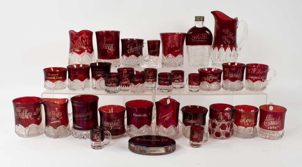 33 EAPG Ruby Flash Souvenirs & Other Articles (1 of 11)