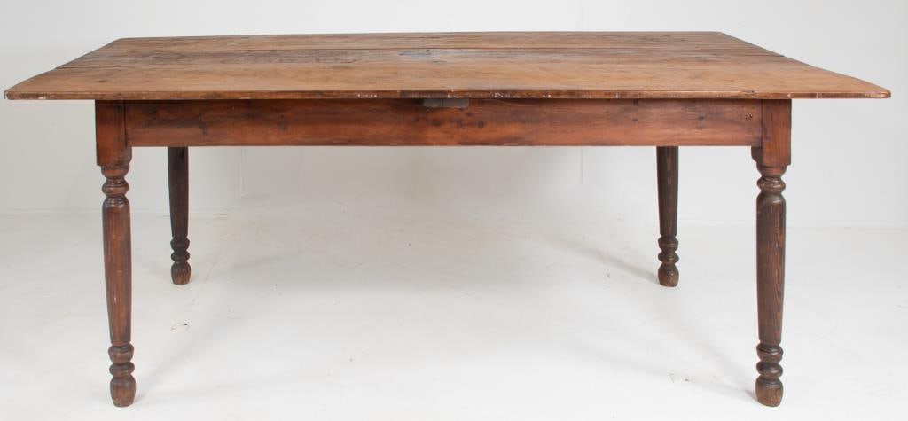 19th Century Pine Harvest Table (1 of 4)