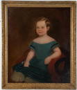 c. 1850 American School Portrait of Child