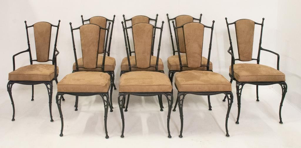 Set of 8 Molla Cast Aluminum Patio Chairs (1 of 6)
