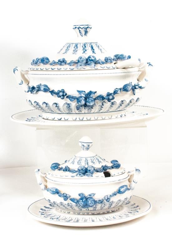 Italian Porcelain Tureens & Underplates (1 of 5)
