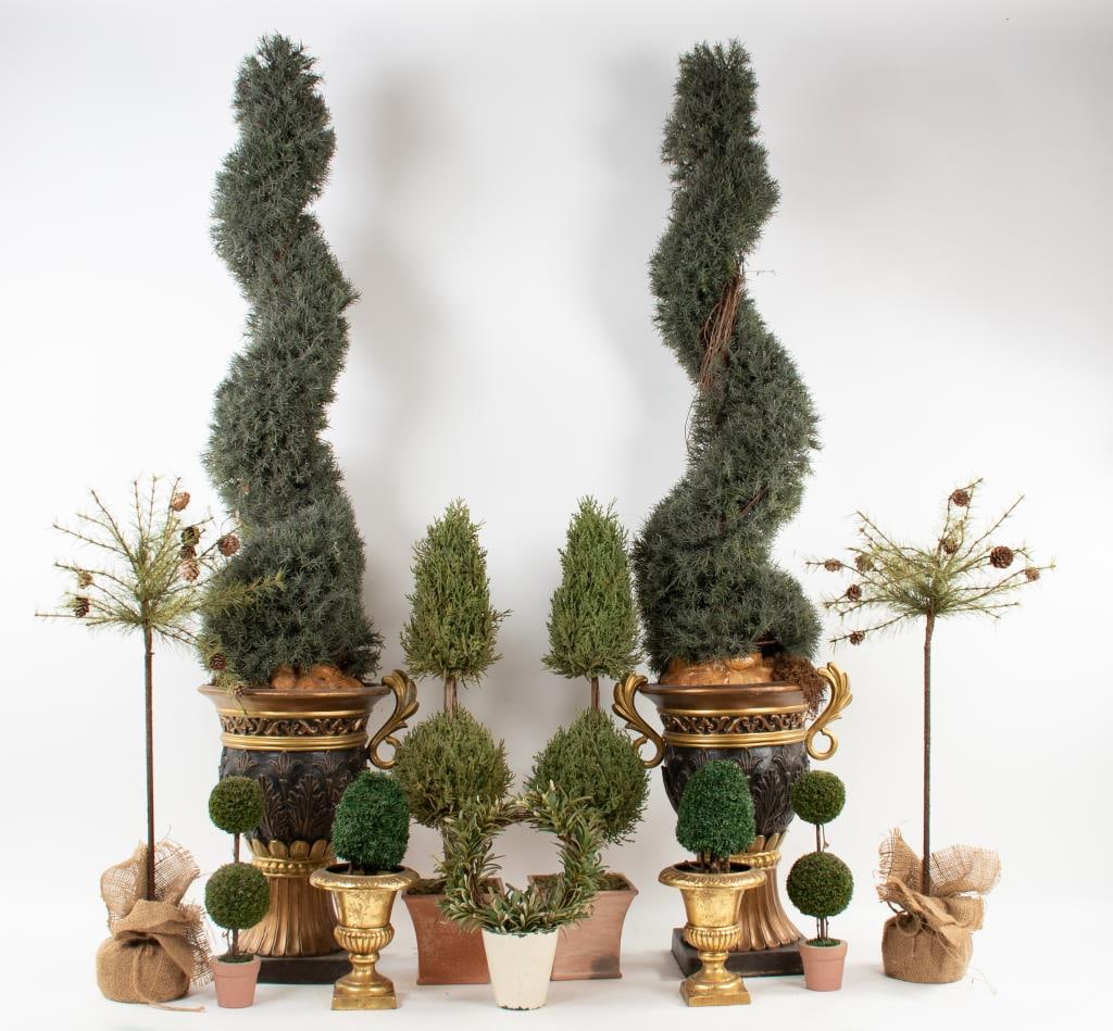 Grouping of 11 Faux Topiaries (1 of 6)
