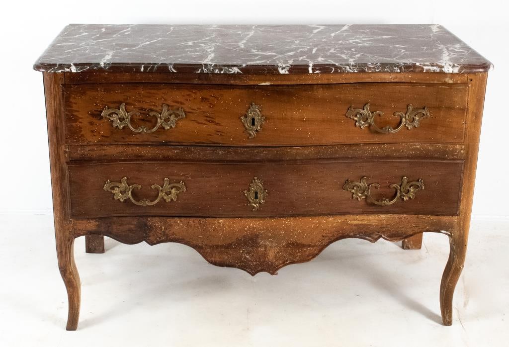 18th C. Louis XV Marble Top Commode (1 of 5)
