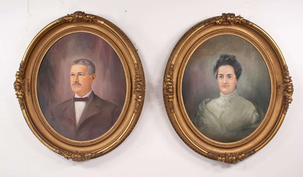 Pair of Pastel Portraits (1 of 9)