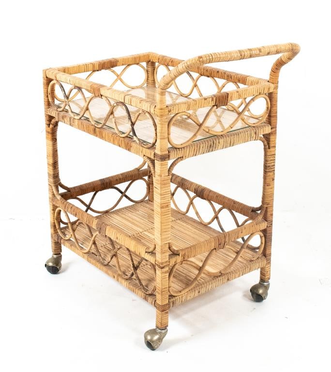 Rattan Serving Cart (1 of 5)