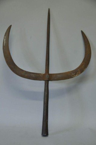 Iron African Spear Head: Probably 20th century; 23 1/2"L, 16 1/2""W; deaccessioned by Union County Museum