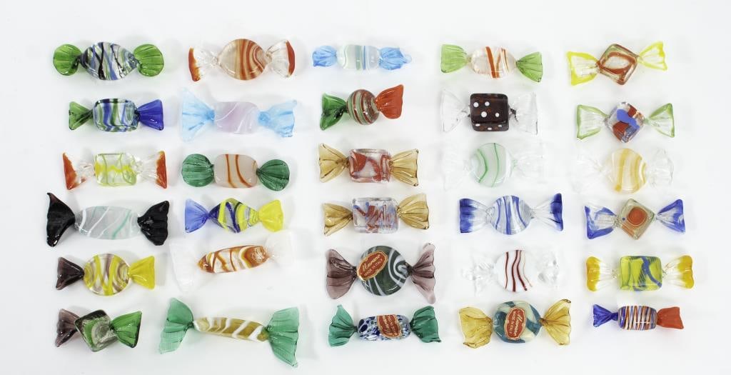 30 Pcs. Murano Art Glass Candies (1 of 6)