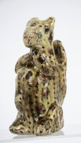 Stoneware Squirrel w/ Mottled Glaze