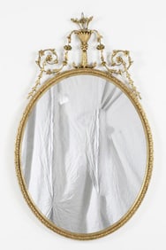Adam Style Gilt Wood Mirror
