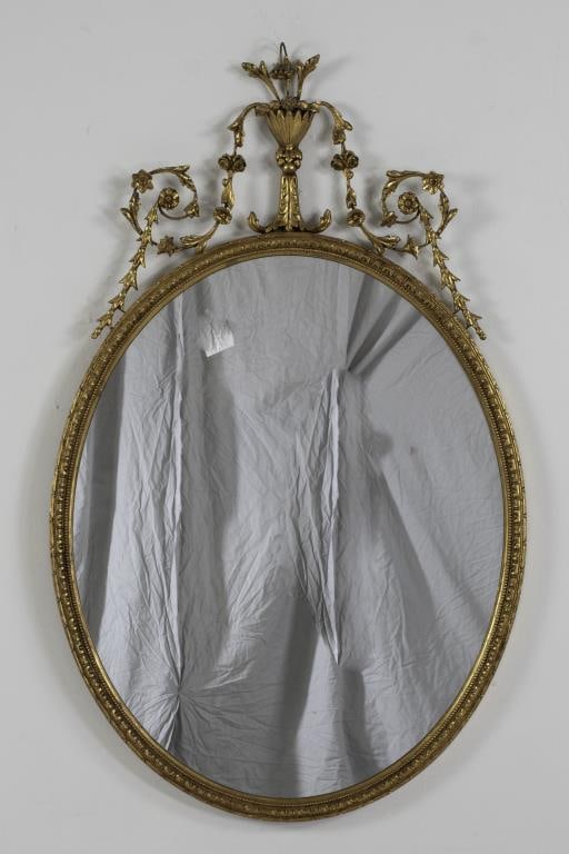 Adam Style Gilt Wood Mirror (1 of 3)