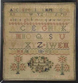 Dated 1826 Needlework Sampler
