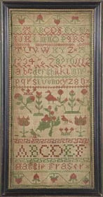 19th C. Needlework Sampler