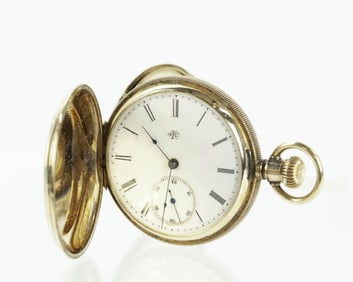 14kt Elgin Gail Borden Hunting Case Pocket Watch