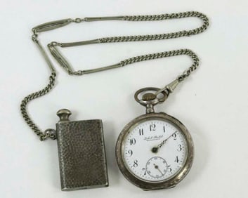 Swiss .800 Silver Pocket Watch
