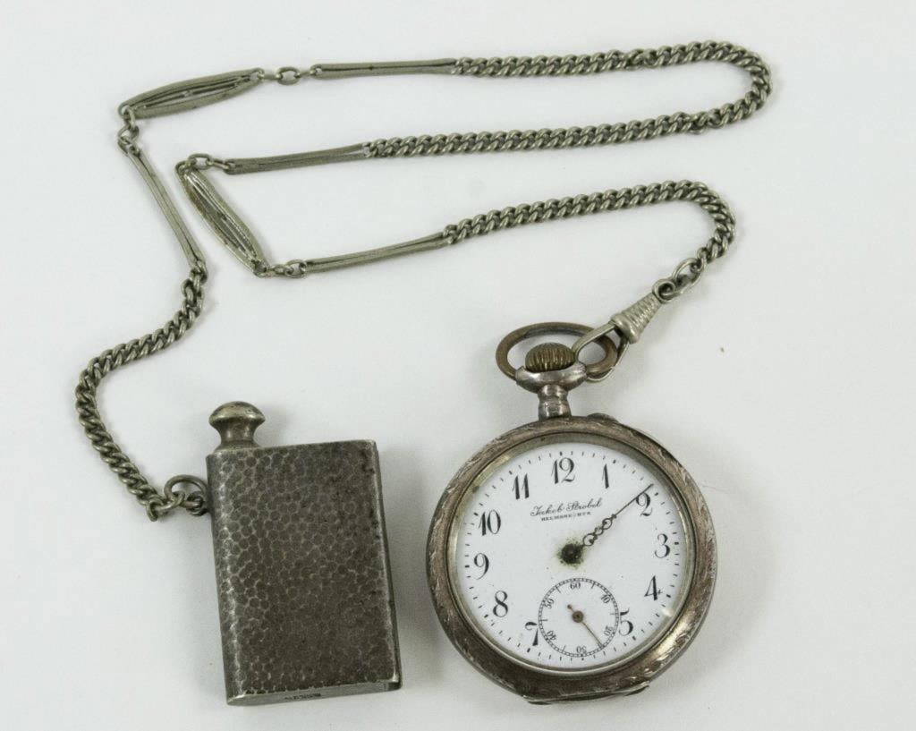 Swiss .800 Silver Pocket Watch (1 of 7)