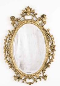 Louis XV Style Gilt Wood Wall Mirror