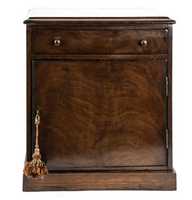 19th C. Miniature Mahogany Cabinet