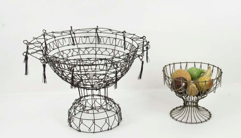 7 Pcs. Stone Fruit & 2 Wire Compotes
