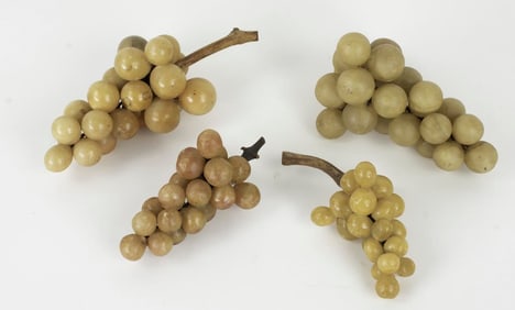 Four Vintage Stone Grape Clusters