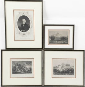 Four 19th C. American Historical Engravings
