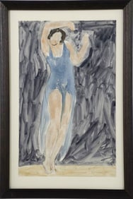 Abraham Walkowitz, Isadora Duncan in Blue