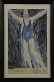 Abraham Walkowitz, Isadora Duncan in Blue