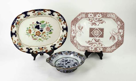 3 Pcs. 19th C. English Transferware