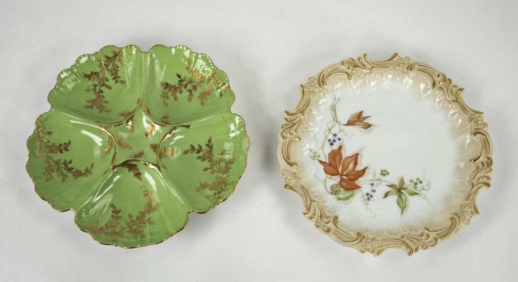 T & V Limoges Oyster & Souvenir Plates (1 of 9)