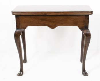 19th C. American Walnut Games Table