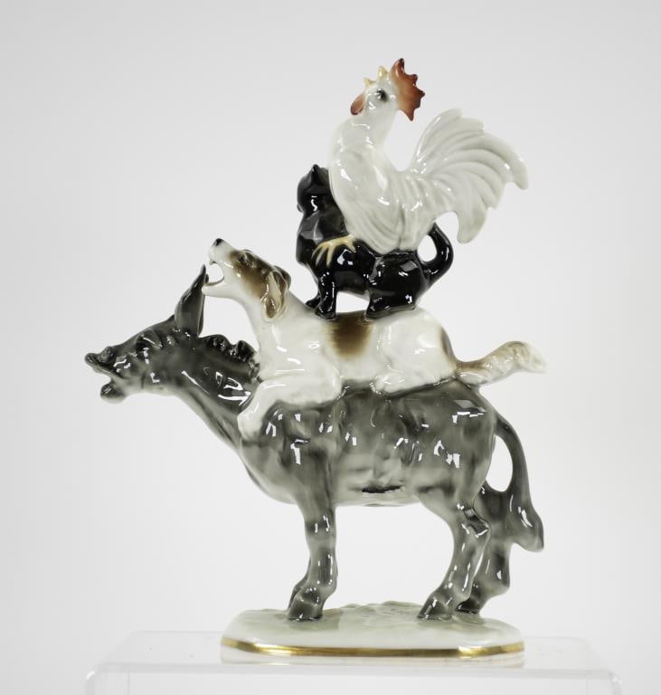 Hutschenreuther "Town Musicians of Bremen" (1 of 4)