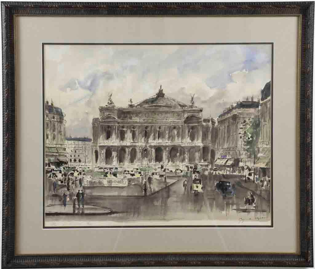 Guy de Neyrac (French, 1900-1950) Watercolor, Ink (1 of 5)