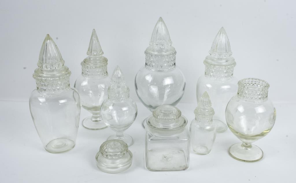 8 Country Store Glass Apothecary / Candy Jars (1 of 6)