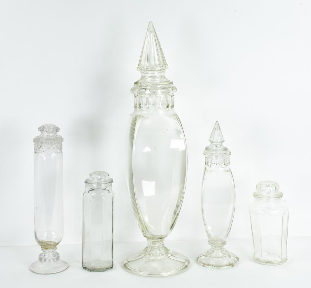 5 Country Store Glass Apothecary / Candy Jars (1 of 11)