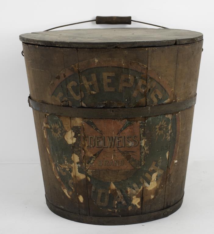 Schepp's Cocoanut Country Store Adv. Wood Bucket (1 of 9)